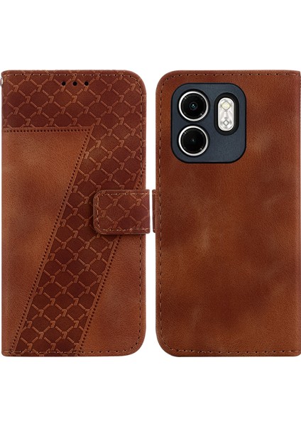 Infinix Hot 50I / Smart 9 Brown Için Yedi Şekilli Kılıf (Yurt Dışından)