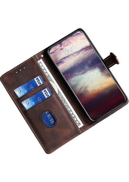 Infinix Hot 11S/X6812 Kahverengi Için Skin Fe Pu Kılıf (Yurt Dışından)