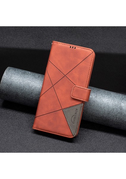 Tecno Spark 30 Pro 4g Kahverengi Için BF05 Deri Kılıf (Yurt Dışından)