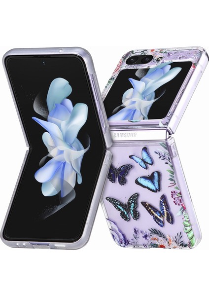 Samsung Galaxy Z Flip5 Mavi Için Junsunmay Sert Pc Telefon Kılıfı (Yurt Dışından) fırsatları