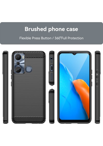 Infinix Hot 20I Siyah Için Tpu Telefon Kılıfı (Yurt Dışından)