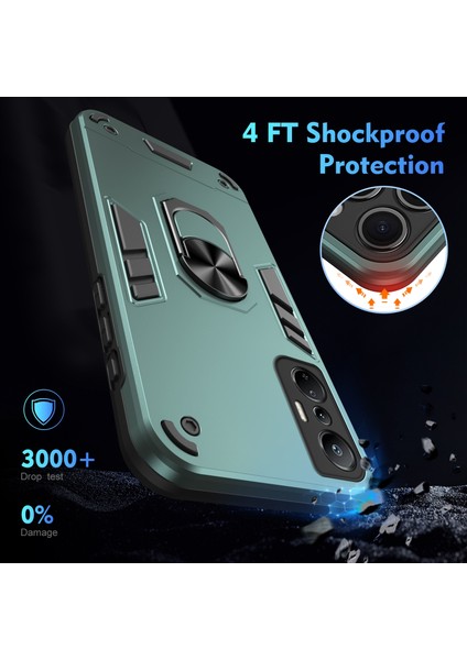 Infinix Hot 20S Yeşil Için Halkalı Telefon Kılıfı (Yurt Dışından) fırsatları