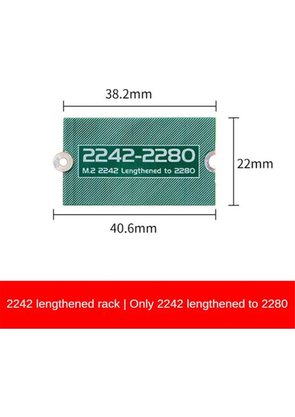 M.2 Ngff Nvme Genişletilmiş Transfer Kartı Adaptörü Genişletme Raf Kartı 2242 Ila 2280 Genişletilmiş M.2 2242 2280'E Uzatılmış (Yurt Dışından) modelleri