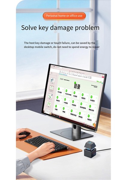 Bilgisayar Anahtarı Pc Anakart Harici Başlatma LED Işığı Güç Açık/kapalı Kare Düğme 2m Uzatma Kablosu Siyah (Yurt Dışından) fırsatları