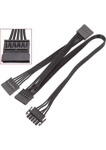 Enermax Modüler Psu Için 5pin - 3 Bağlantı Noktalı Sata Çevresel Güç Kaynağı Kablosu (Yurt Dışından) fırsatları