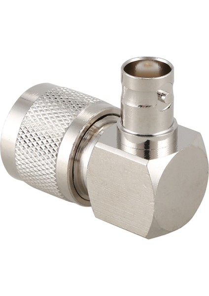 Uhf PL259 PL-259 Erkek - Bnc Dişi Dik Açılı Rf Adaptör Konnektörü, Gümüş (Yurt Dışından) fırsatları