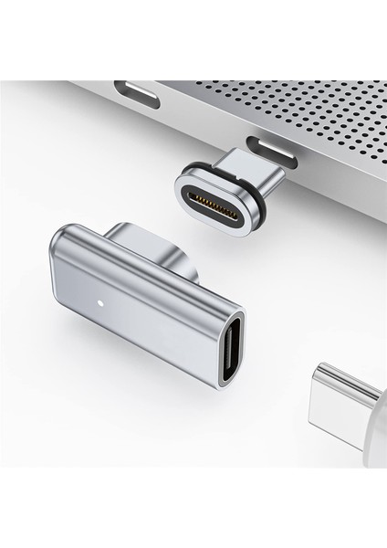 USB C Manyetik Adaptör 24 Pins Tip C Konnektör 40 Gbp/s Pd 100 W Hızlı Şarj Dönüştürücü Thunderbolt 3 IPad MacBook Için (Yurt Dışından)