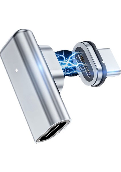 USB C Manyetik Adaptör 24 Pins Tip C Konnektör 40 Gbp/s Pd 100 W Hızlı Şarj Dönüştürücü Thunderbolt 3 IPad MacBook Için (Yurt Dışından)