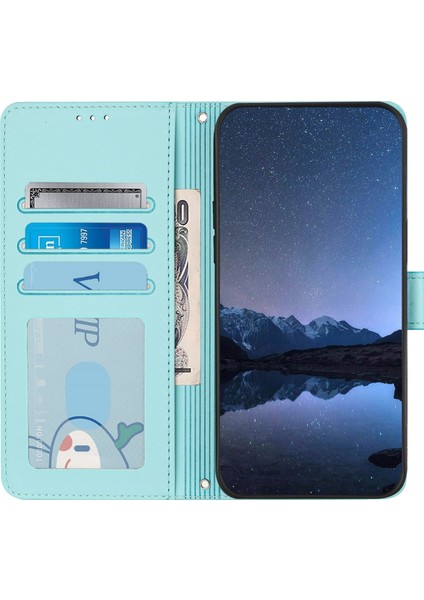 Fermuarlı Cüzdan Çanta Pu Kılıf Samsung Galaxy A16 5g Mavi (Yurt Dışından)