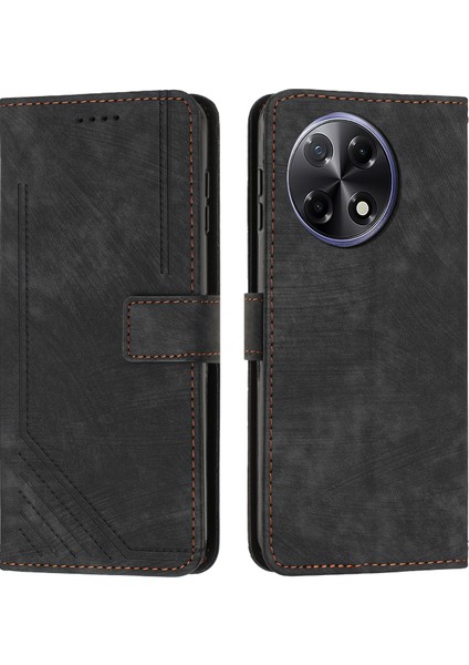 Tecno Camon 30S Siyah Için Skin Fe Pu Kılıf (Yurt Dışından)
