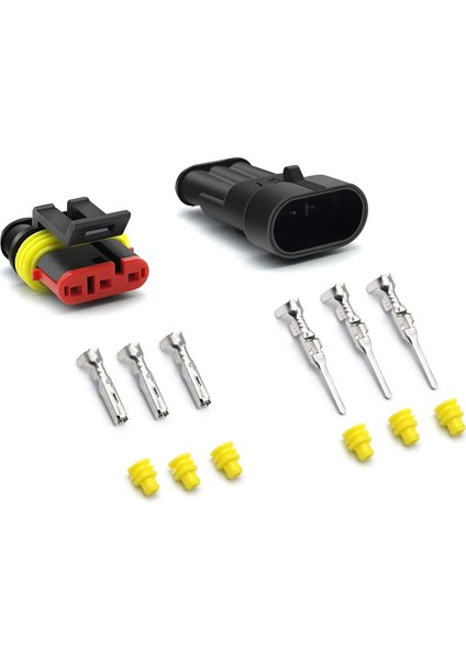 Pimli Yol Araba Su Geçirmez Elektrik Konnektörü, Araba Için Fiş Otomotiv 1.5mm Serisi Terminal Konnektörleri, (12 Paket) (Yurt Dışından) indirimleri