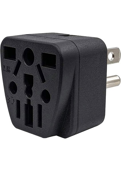 Abd Seyahat Fişi Adaptörü Ab/ingiltere/au/ın/cn/jp/asya/italya/brezilya'dan Abd'ye (Tip B), 3 Prong Abd Fişi, Şarj Cihazı Dönüştürücü Siyah (Yurt Dışından)