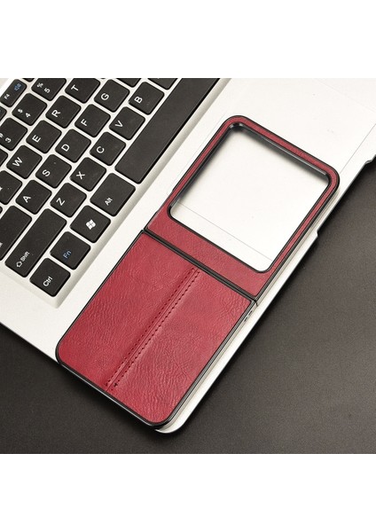 Infinix Zero Flip Kırmızı Için Inek Desenli Telefon Kılıfı (Yurt Dışından)