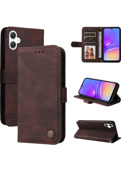 Samsung Galaxy A06 4g Kahverengi Için Skin Fe Pu Kılıf (Yurt Dışından)