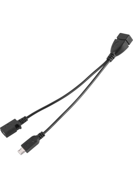 2'li Paket Mikro-Otg Kablo Adaptörü, 2'si 1 Arada Güçlendirilmiş Mikro-Usb'den USB Adaptörü (Otg Kablosu + Güç Kablosu) Akış Çubukları Vb. Için (Yurt Dışından) modelleri