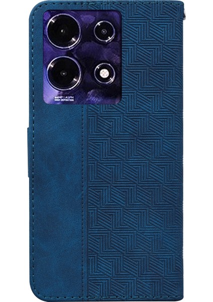 Infinix Note 30 Mavi Kabartmalı Deri Telefon Kılıfı (Yurt Dışından) modelleri