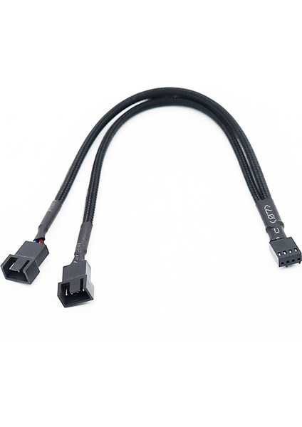 1 Ila 2 Yollu Örgülü Kablo Y Splitter 3/4 Pin Pwm Erkek Konnektör Fan Bilgisayar Pc Fan Uzatma Adaptör Kablosu (Yurt Dışından)