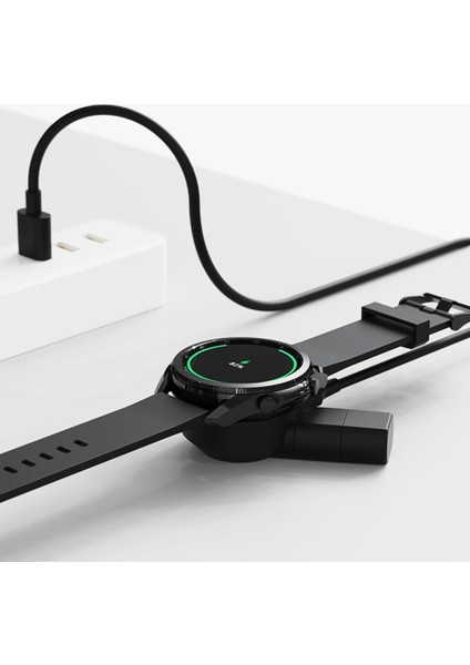 Dock Şarj Adaptörü Kablosuz USB Şarj Kablosu Standı Samsung Galaxy Watch5 Pro Izle 5 Izle 4 44MM 40MM Klasik 4 (Yurt Dışından) fırsatları