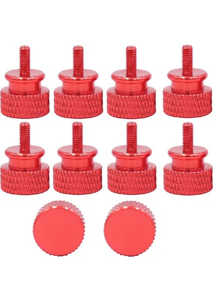 10 Adet/grup Unc6 -32 M3.5 Gpu Tutucu Psu Bilgisayar Kasası Yan Panel Vidaları Pc Montajı Su Soğutma Kırmızı El Vidaları (Yurt Dışından)