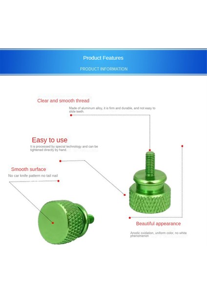 10 Adet/grup Unc6 -32 M3.5 Gpu Tutucu Psu Bilgisayar Kasası Yan Panel Vidaları Pc Montajı Su Soğutma Kırmızı El Vidaları (Yurt Dışından) indirimleri