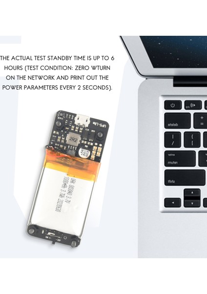 Raspberry Pi Zero Zero W Için Pil Elektrik Algılama Özelliğine Sahip Yeni Ups Lite V1.2 Ups Power Hat Kartı (Yurt Dışından)