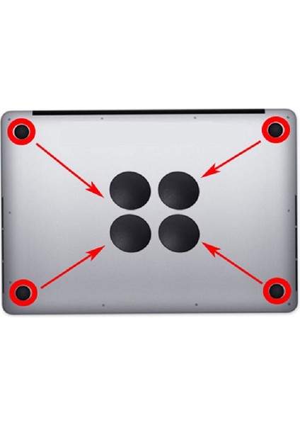 Dizüstü Bilgisayar Ayak Pedi MacBook A1534 12 Inç Dizüstü Bilgisayar Alt Kasa Ayak Pedi Kauçuk Mat Kaymaz Mat (Yurt Dışından) fırsatları