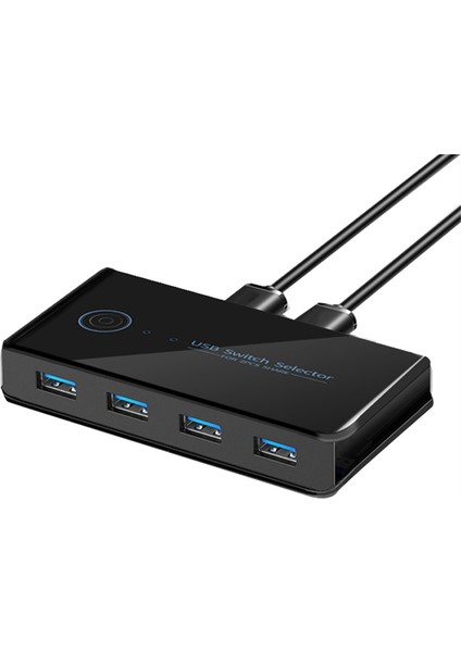 USB Kvm Anahtarı USB Paylaşımlı Anahtar 2 Giriş 4 Çıkış Dizüstü Bilgisayar Klavye Fare Yazıcı USB Anahtarı Hub Adaptörü USB 3.0 (Yurt Dışından) modelleri