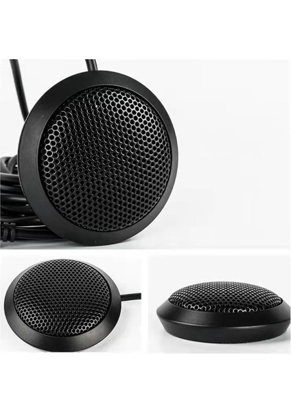 360° Çok Yönlü Kondenser Mikrofon Masaüstü Kablolu Mikrofon Ses Konferans Mikrofonu (3,5 mm Aux Ses Fişi) (Yurt Dışından)
