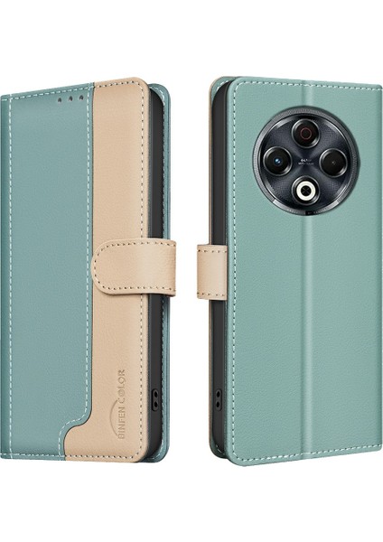 Tecno Spark 30 4g Yeşil Için Rfıd Deri Kılıf (Yurt Dışından)