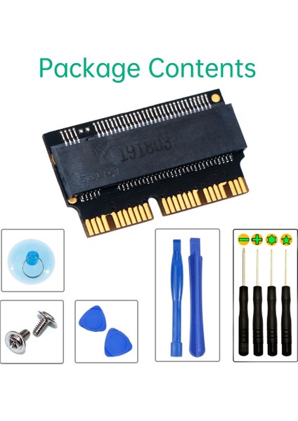 M.2 Nvme SSD Dönüştürücü Adaptörü MacBook Air Pro Retina Mid 13 14 15 16 17, A1465 A1466 A1398 Için SSD Yükseltme Kiti (Yurt Dışından) indirimleri