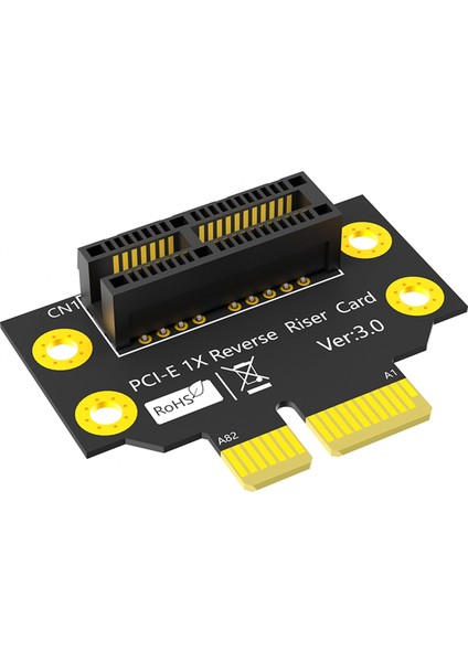 Pcı-E 1x 3.0 90 Derece Ters Erkekten Dişi Yükseltici Kart 2u Sunucu Için (Kurulum Yönü Cpu'ya Doğru) (Yurt Dışından)