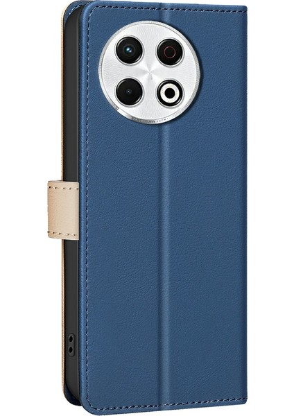 Tecno Spark 30 Pro 4g Mavi Için Rfıd Deri Kılıf (Yurt Dışından)