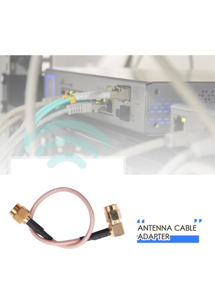 6" Sma Erkek - Sma Dik Açı Erkek Fiş Jumper Pigtail Kablo RG316 (Yurt Dışından)