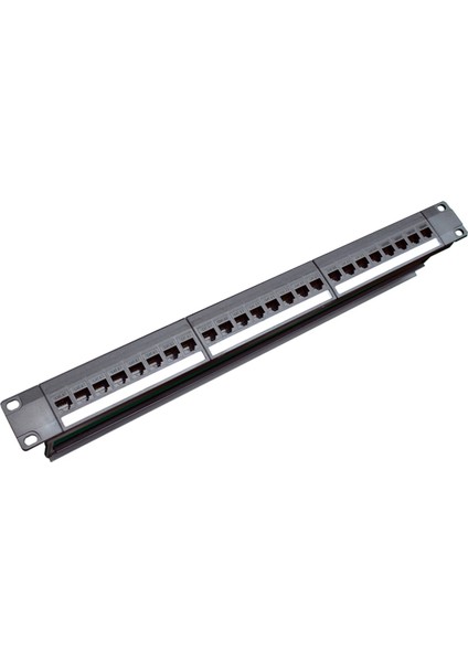 19 Inç 1u Kabin Rafı Geçişi 24 Port Cat6 Patch Panel RJ45 Kontak Portu (RJ45 Kontak Portu) Modüler Çerçeve (Yurt Dışından)