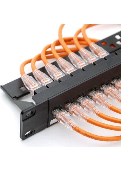 19 Inç 1u Kabin Rafı Geçişi 24 Port Cat6 Patch Panel RJ45 Kontak Portu (RJ45 Kontak Portu) Modüler Çerçeve (Yurt Dışından)
