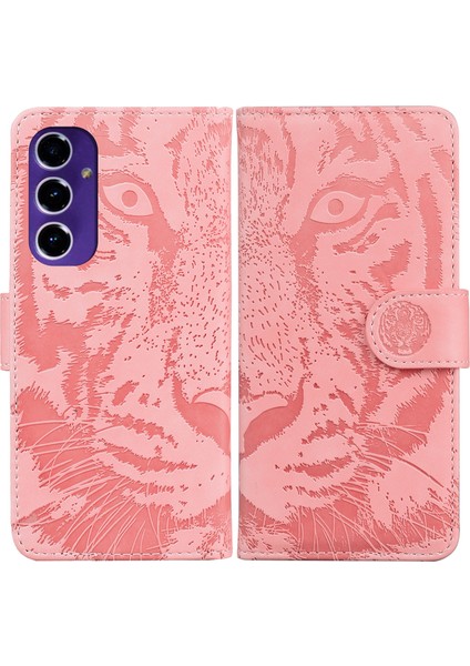 Samsung Galaxy A16 5g Pembe Kabartmalı Pu Kılıf (Yurt Dışından)