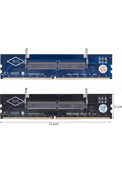 Ddr5 Adaptör Kartı Dizüstü Bilgisayardan Masaüstüne Bellek Adaptör Kartı 1.1V U-Dımm Adaptör Kartı Aşırı Akım Korumalı Tasarım A (Yurt Dışından)