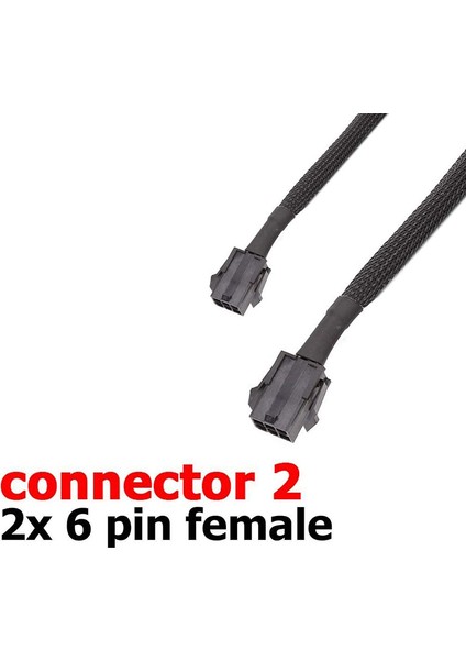 6 Pin Dişi - Gpu 8 Pin Erkek, Gpu Güç Adaptörü Kablosu Örgülü Kılıf, Bilgisayar Kablosu, Bilgisayar Grafik Kartı Kablosu (Yurt Dışından) indirimleri