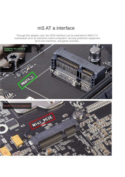 Ssu Mini Sata'dan Sata Kart Dönüştürücü Msata'dan 7 Pin Sata Adaptörüne Tam Yüksek Yarım 2,5 ve 3,5 Inç HDD SSD Için (Yurt Dışından) fırsatları