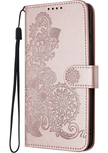 Infinix Zero 40 4g / Zero 40 5g Pembe Altın Için Datura Kabartmalı Kılıf (Yurt Dışından)