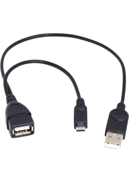 1 Mikro Usb'den Usb'ye Dişi Otg Adaptör Kablosu, Otg'li Cihazlar Için Uygun USB Güç Arayüzü (Yurt Dışından)