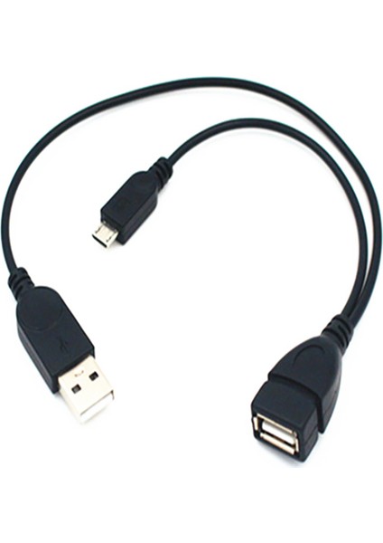 1 Mikro Usb'den Usb'ye Dişi Otg Adaptör Kablosu, Otg'li Cihazlar Için Uygun USB Güç Arayüzü (Yurt Dışından)