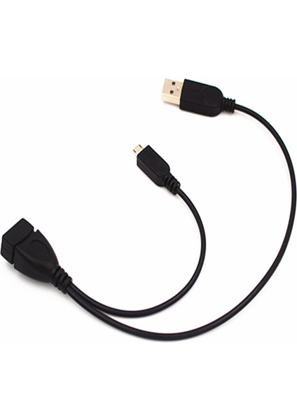 1 Mikro Usb'den Usb'ye Dişi Otg Adaptör Kablosu, Otg'li Cihazlar Için Uygun USB Güç Arayüzü (Yurt Dışından)