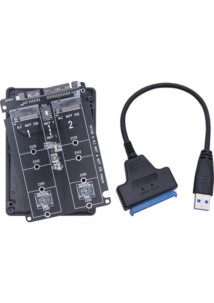 Çift M.2 Ngff - Sata 3.0 SSD Adaptörü Ngff Sata SSD B Dizüstü Bilgisayar Masaüstü Bilgisayar Için Sata 3.0 6gbps Dönüştürücü Kartı Anahtarı (Yurt Dışından) modelleri
