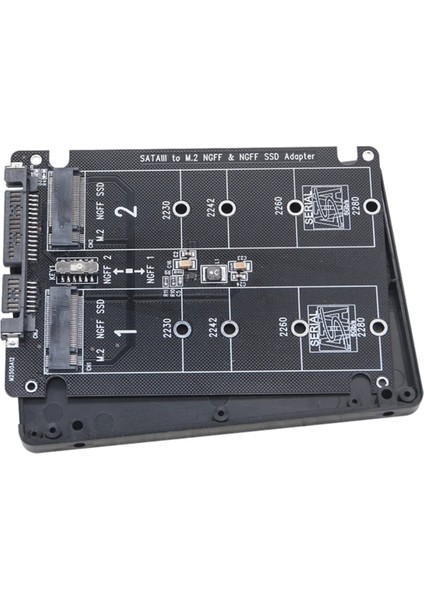 Çift M.2 Ngff - Sata 3.0 SSD Adaptörü Ngff Sata SSD B Dizüstü Bilgisayar Masaüstü Bilgisayar Için Sata 3.0 6gbps Dönüştürücü Kartı Anahtarı (Yurt Dışından) indirimleri