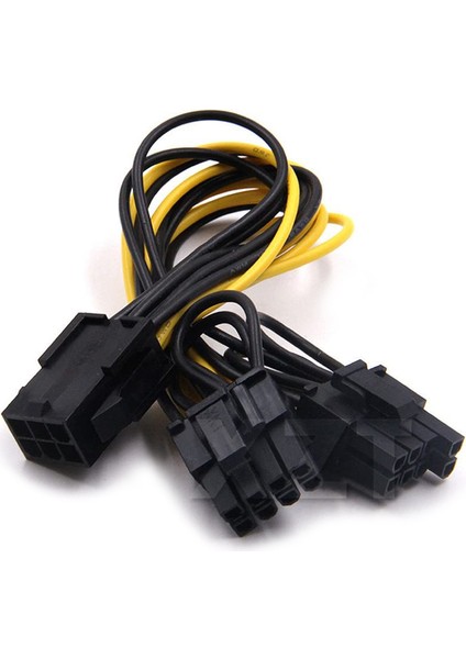 Pin - 2 x Pcıe 8 (6+2) Pin Grafik Kartı Pcı-E Express VGA Ayırıcı Güç Uzatma Kablosu (2 Paket) (Yurt Dışından)