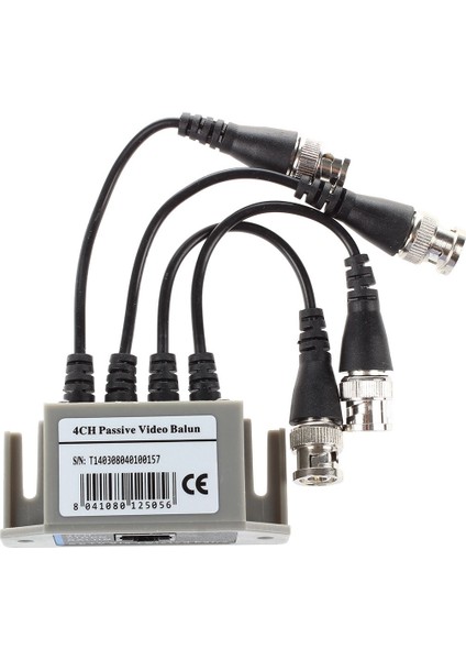 Cctv/gözetleme Kamerası Için 4 Kanallı Video Balun Bnc Utp Cat5 Verici (Yurt Dışından)