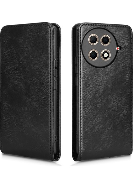 Tecno Camon 30S 4g / Camon 30S Pro 4g Siyah Için Dikey Döner Kılıf (Yurt Dışından)