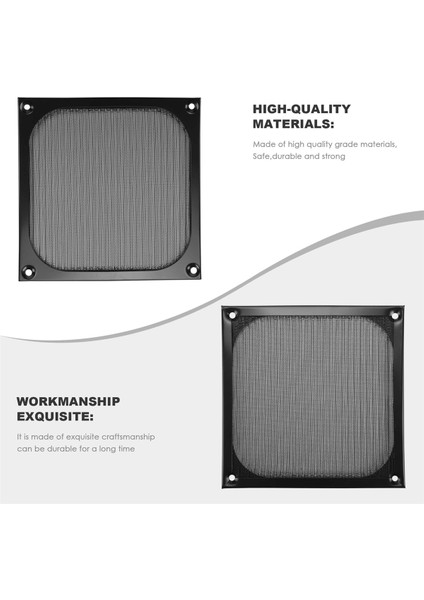 140MM Masaüstü Bilgisayar Kasası Fan Toz Filtresi Izgaralar Vidalı Toz Geçirmez Kılıf Kapağı, Alüminyum Çerçeve Örgü, 4 Paket (Yurt Dışından) indirimleri