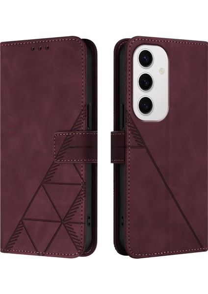 Samsung Galaxy S24 Fe 5g Siyah Için Crossbody Deri Kılıf (Yurt Dışından)